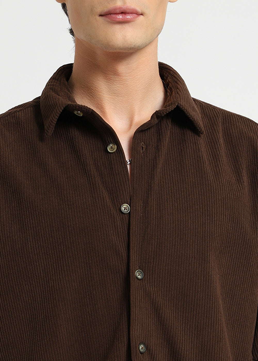 Mulch Brown Corduroy Shirt