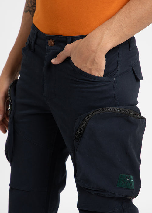 Pacific Blue Zipper Cargo Pant