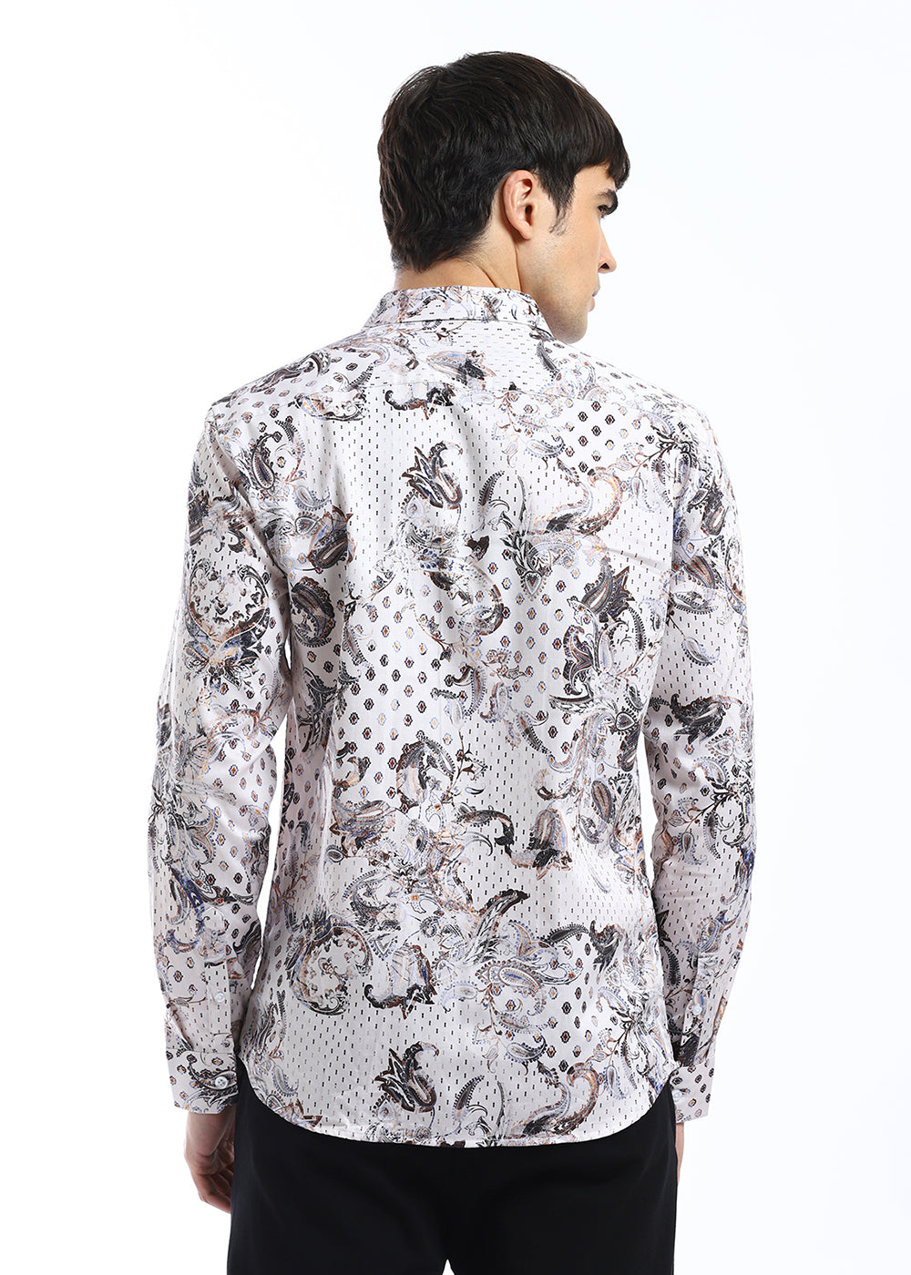 Retro Paisley Printed Shirt