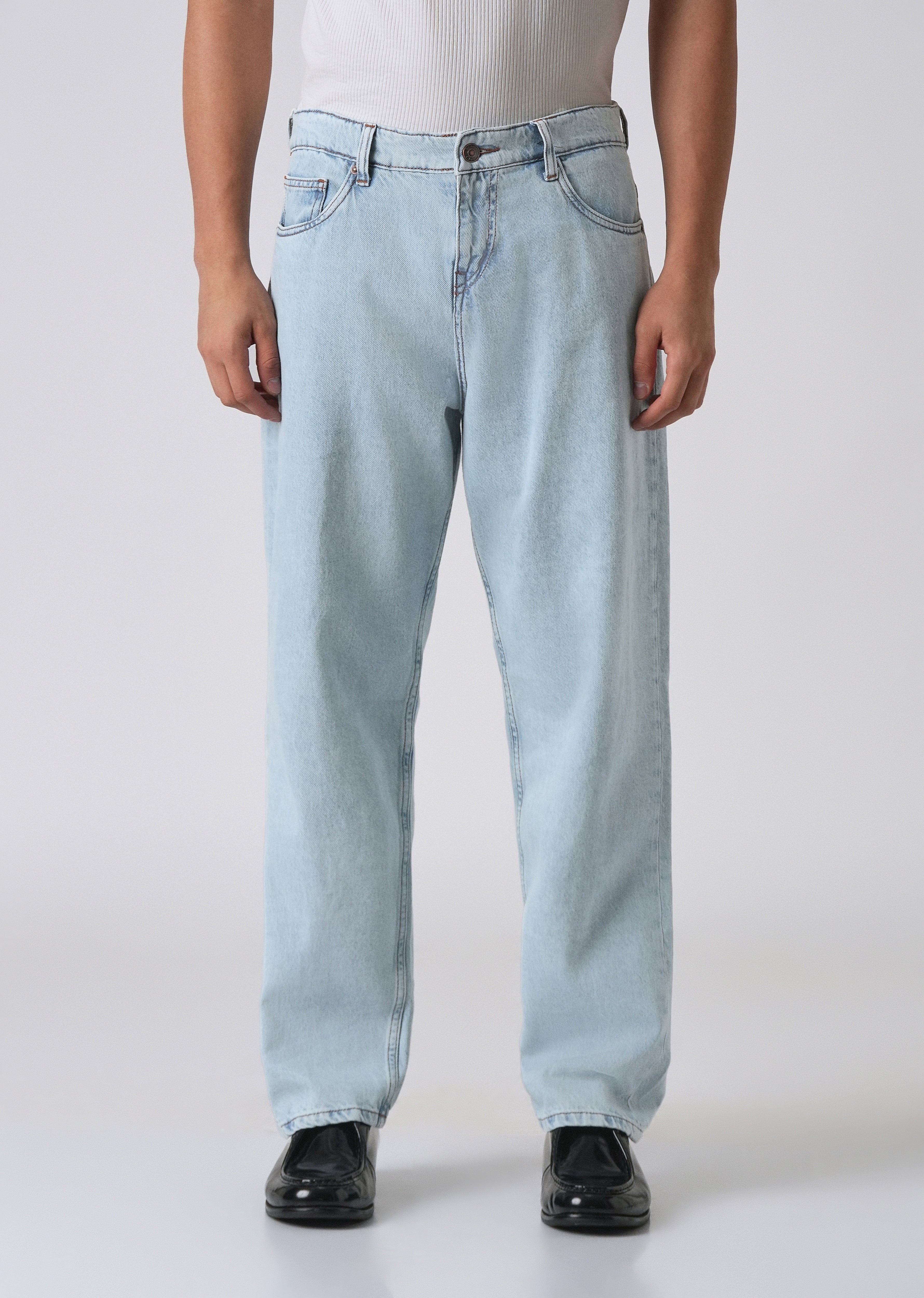 Light Blue Baggy Fit Jeans