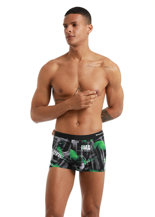 Illusion Print Low Rise Trunk