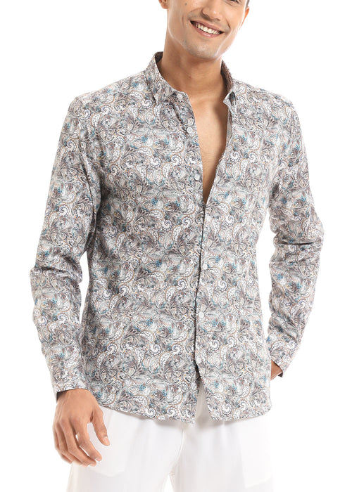 Modern Paisley Printed Shirt