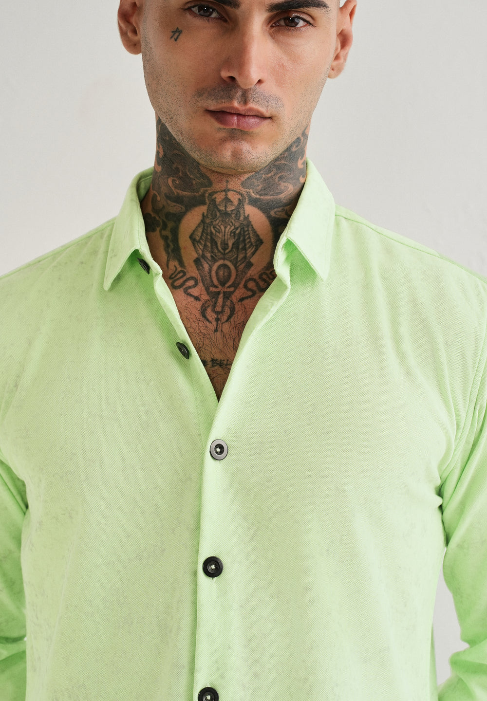 Neon Green Knitted Shirt