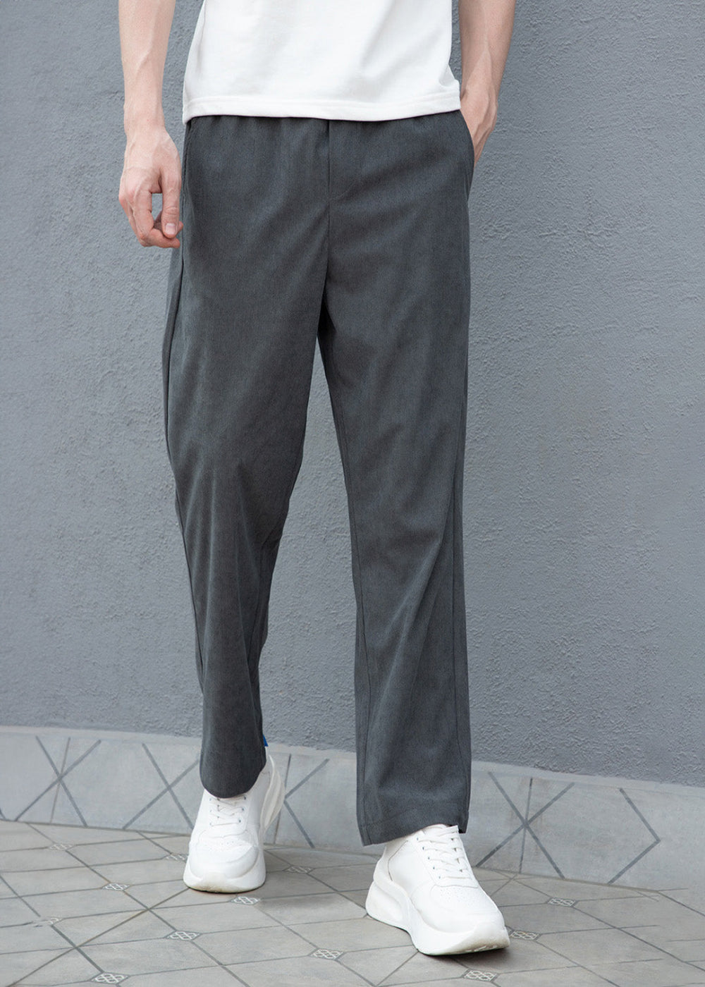 Castor Gray Corduroy Pant