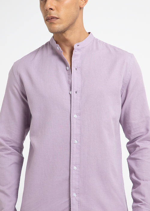 Lavender Cotton Linen Shirt