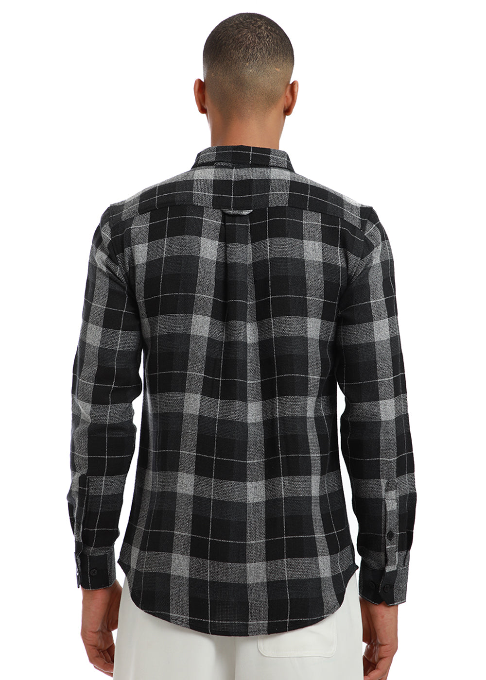 Melange Boldsquare Black Check shirt