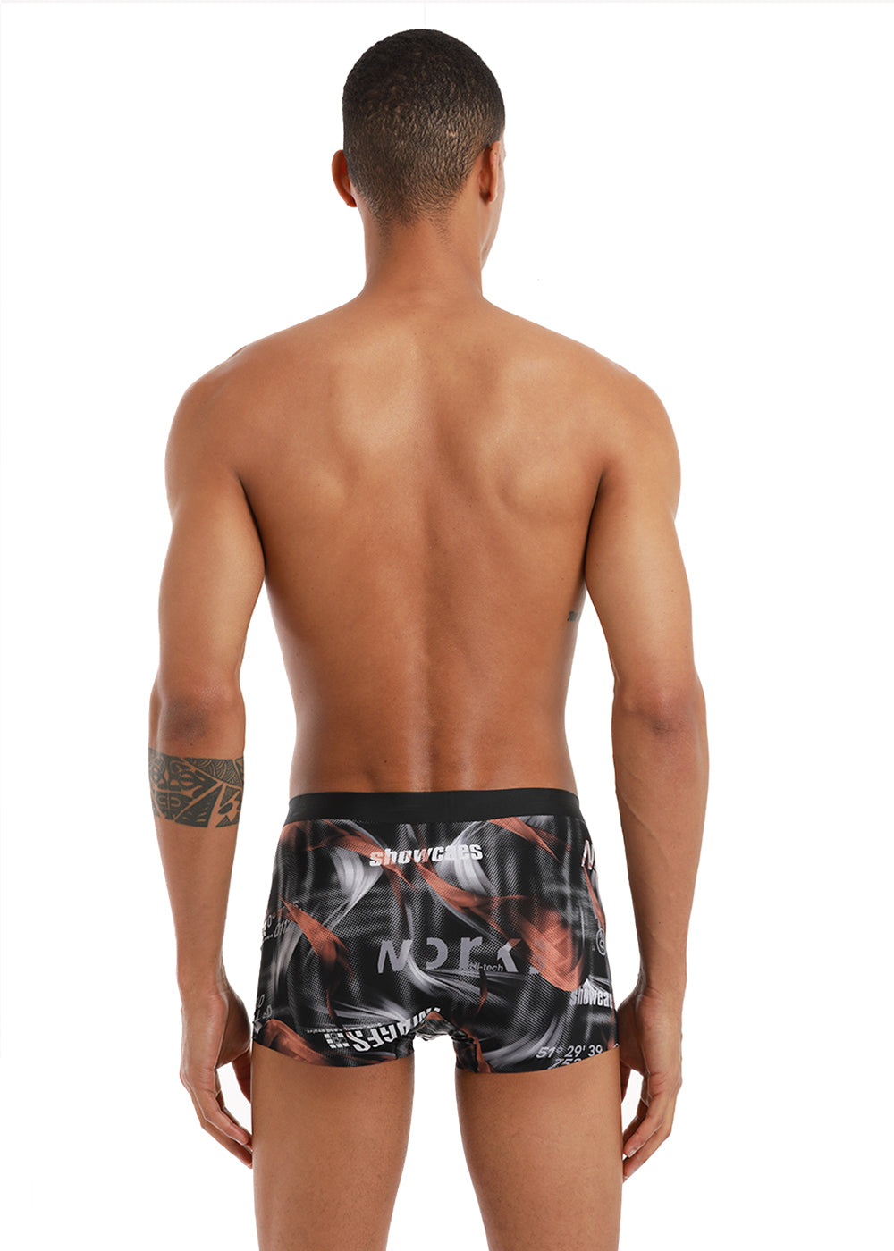 Graphic print low rise trunk