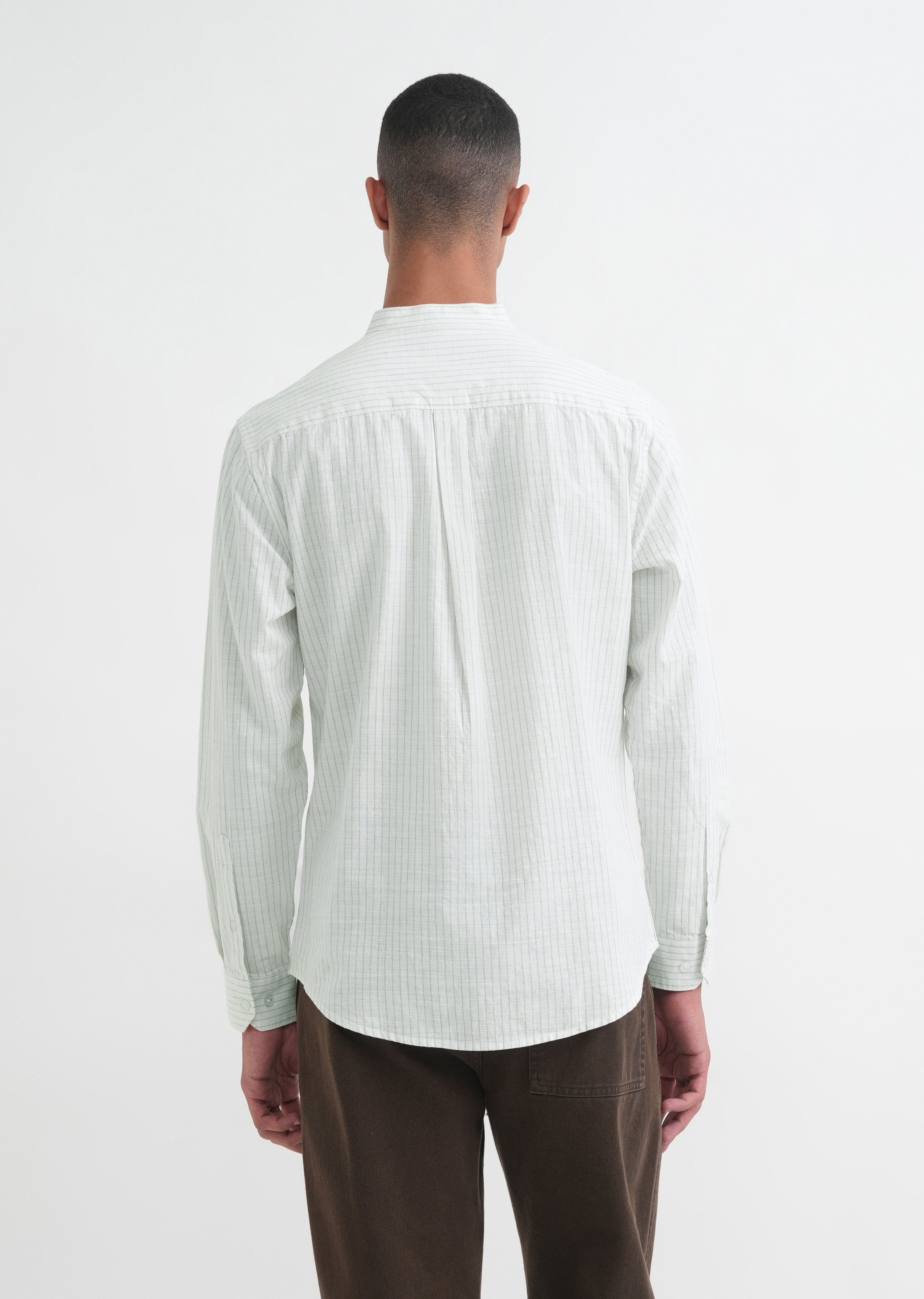 Off-White Cotton Stripe Shirt