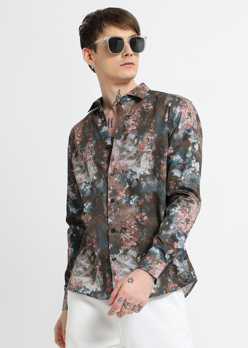 Drip Splash Printed Shirt