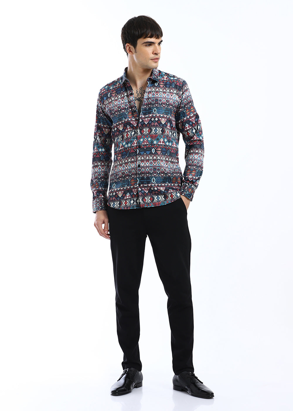 Multi Printed Full-Sleeves Shirt