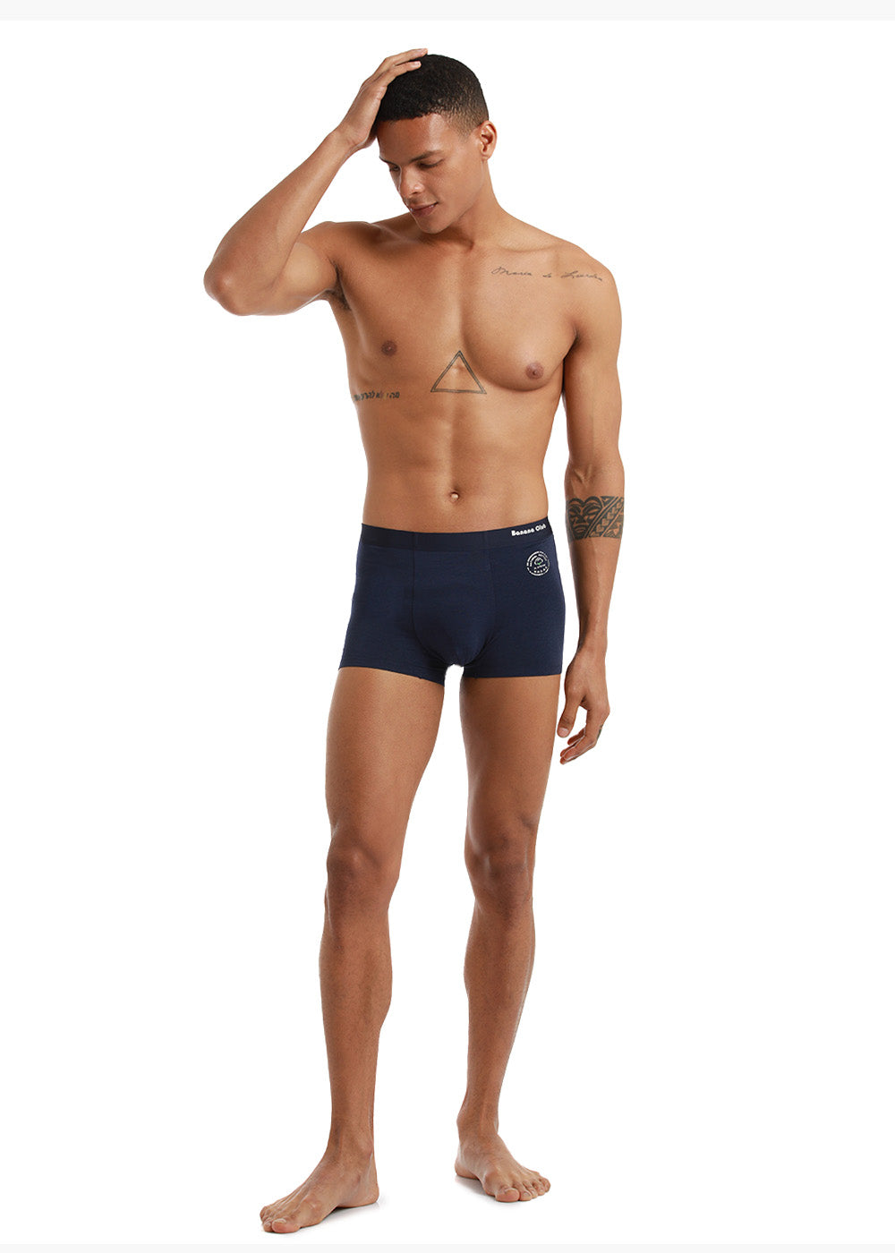 Navy Blue Low Rise Trunk