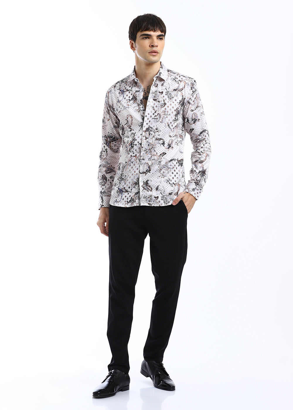 Retro Paisley Printed Shirt