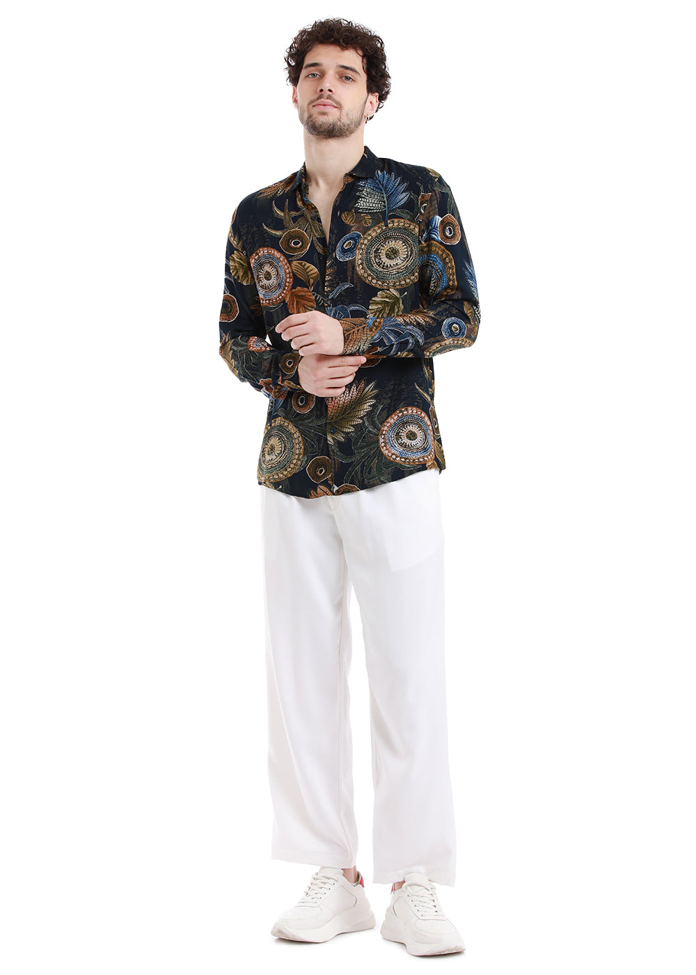 Areca Rustic Brown Feather Shirt