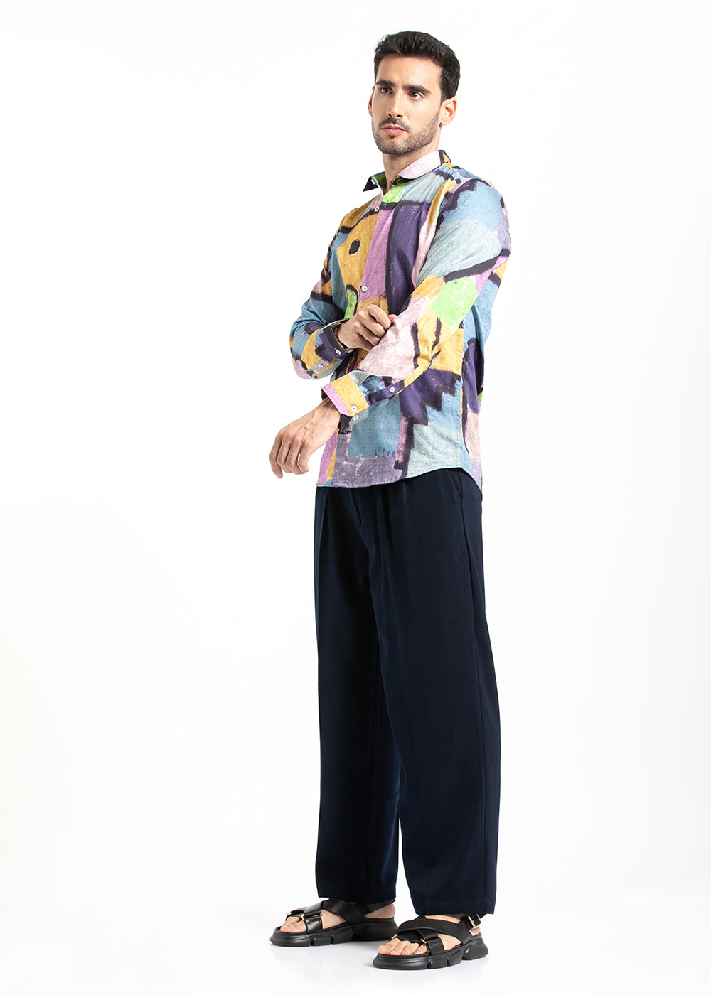 Stylish Multicoloured Printed Shirt