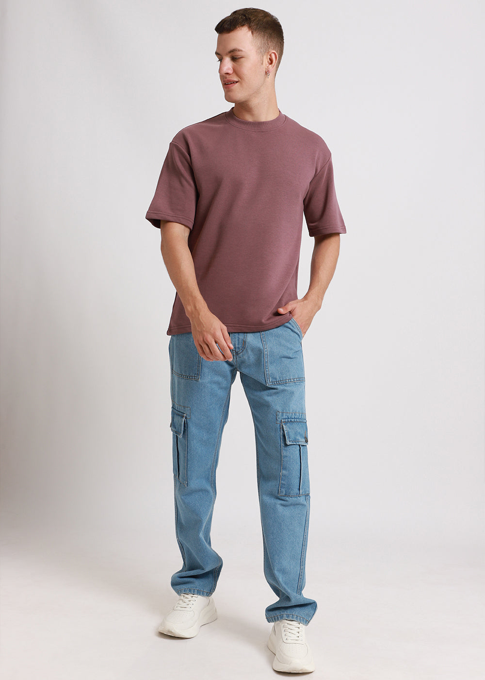 Lilac Oversized Basic T-shirt