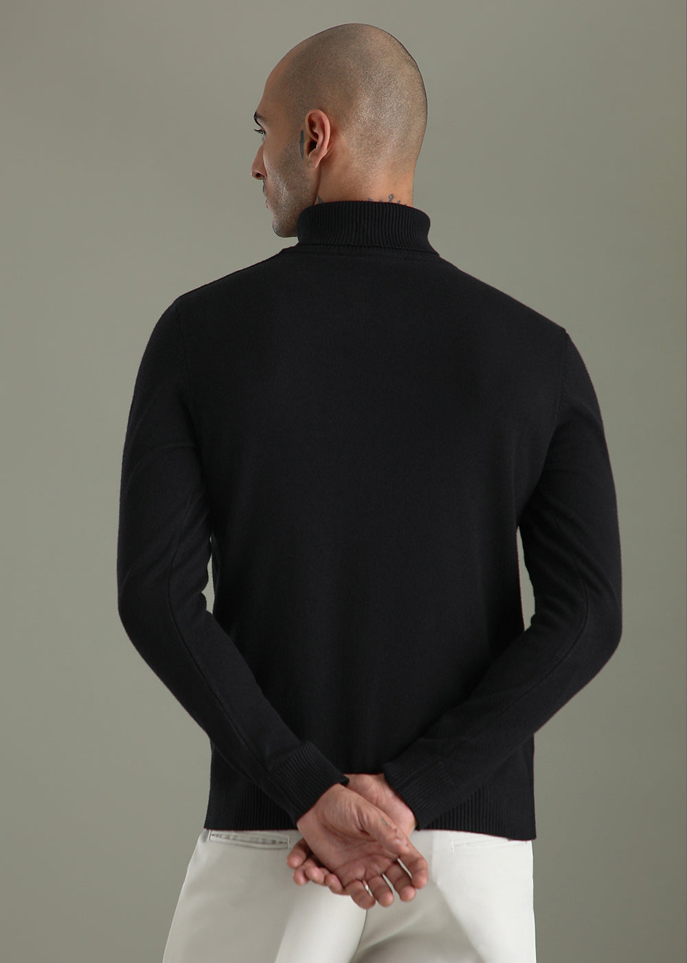 Black Turtle-Neck Sweater