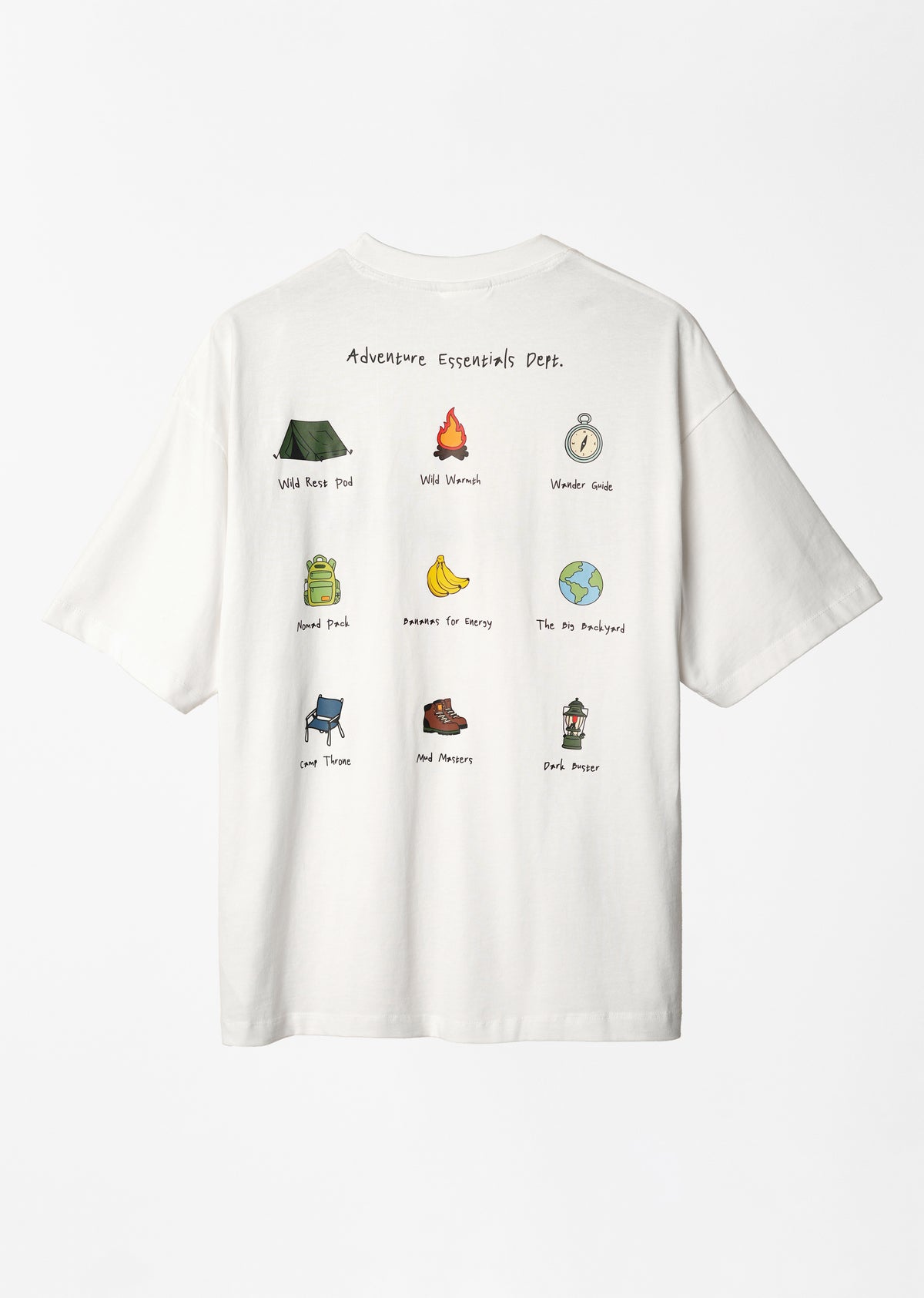 White Wander Essentials Graphic T-shirt