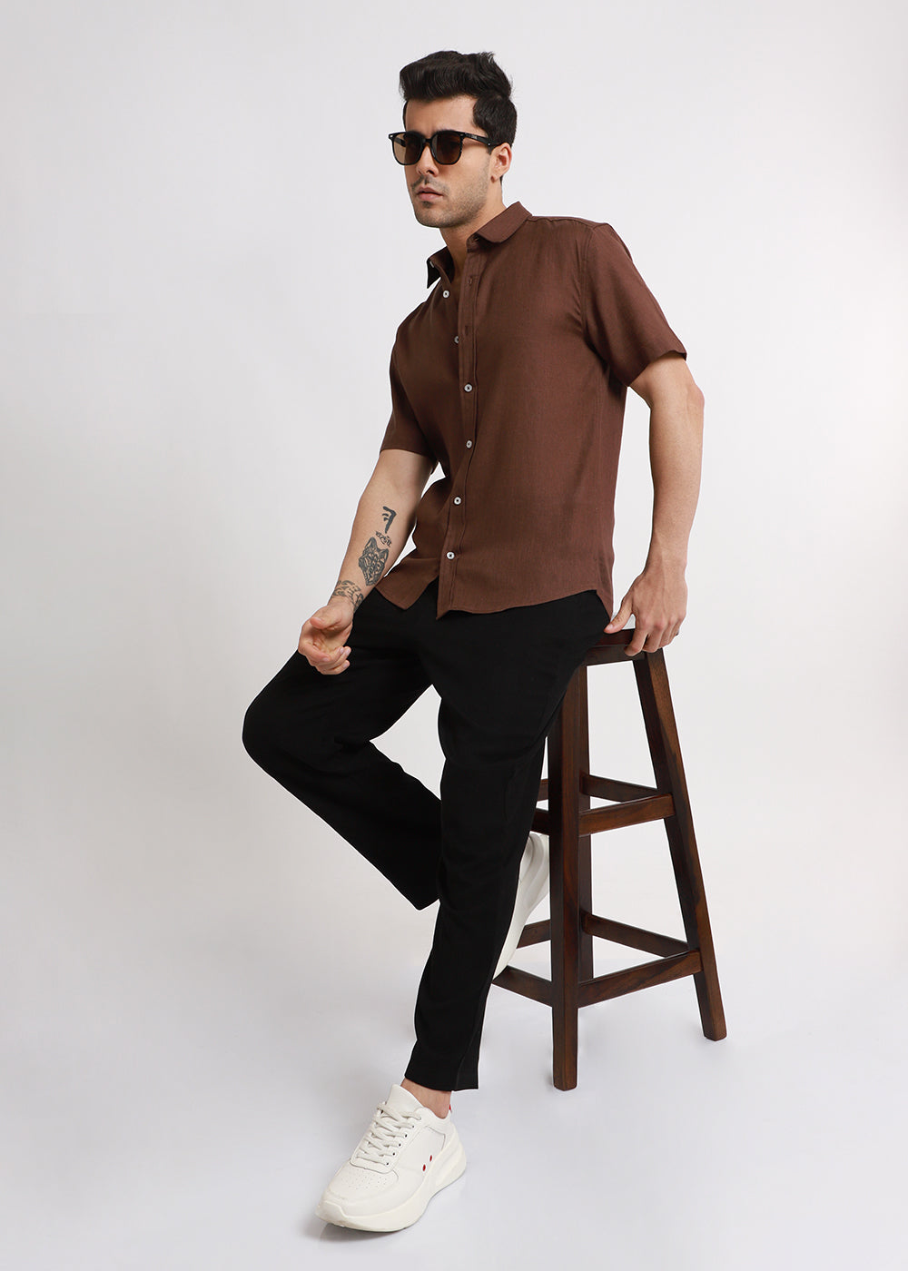 Batiste Brown Linen shirt