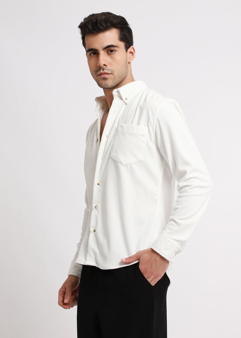 White Corduroy Shirt