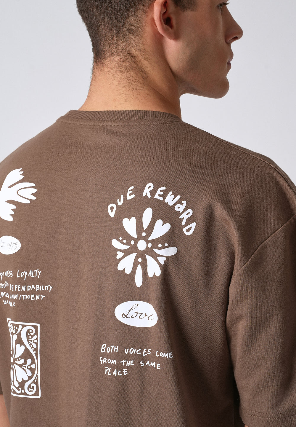 Wood Brown Oversized T-shirt