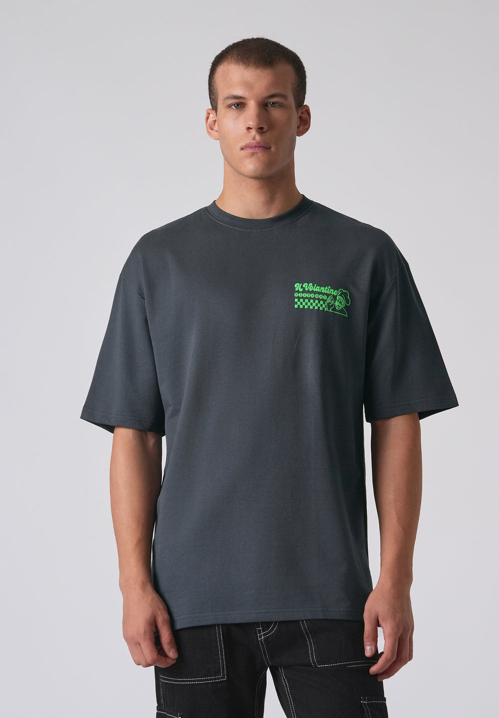 Graphic Novel Black Oversized T-shirt