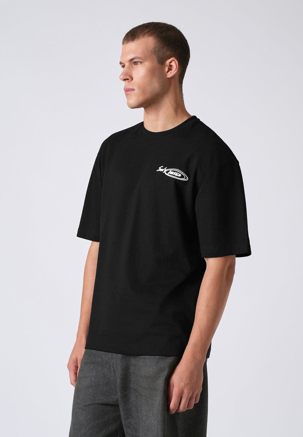 Charcoal Black Oversized T-shirt