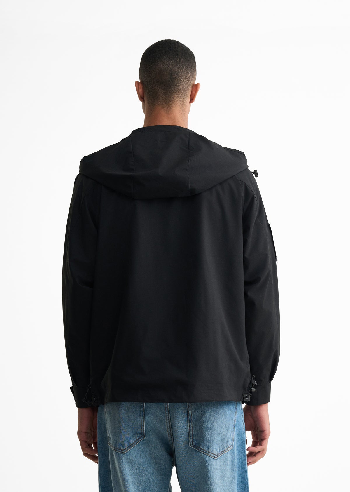 Black Hooded Utility Jacket