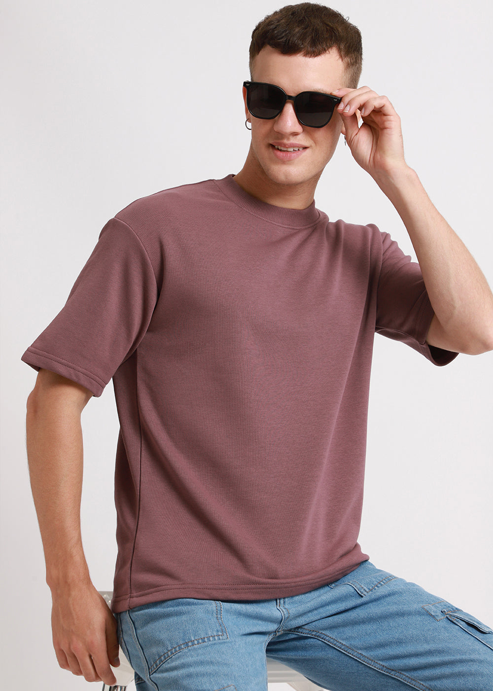 Lilac Oversized Basic T-shirt