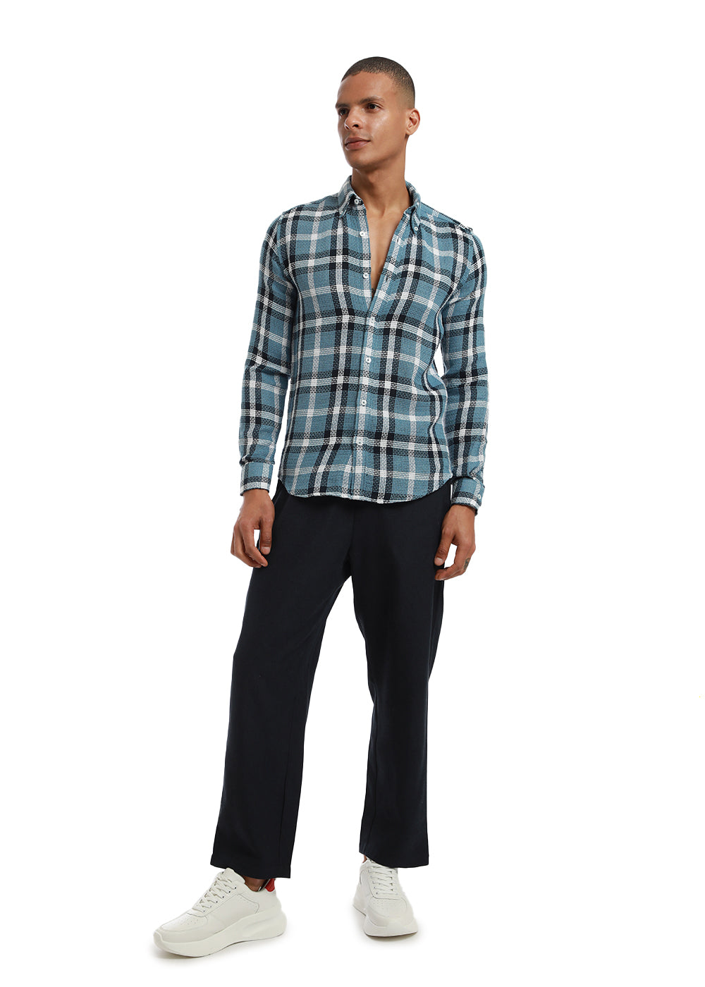 Dulet Blue Check shirt