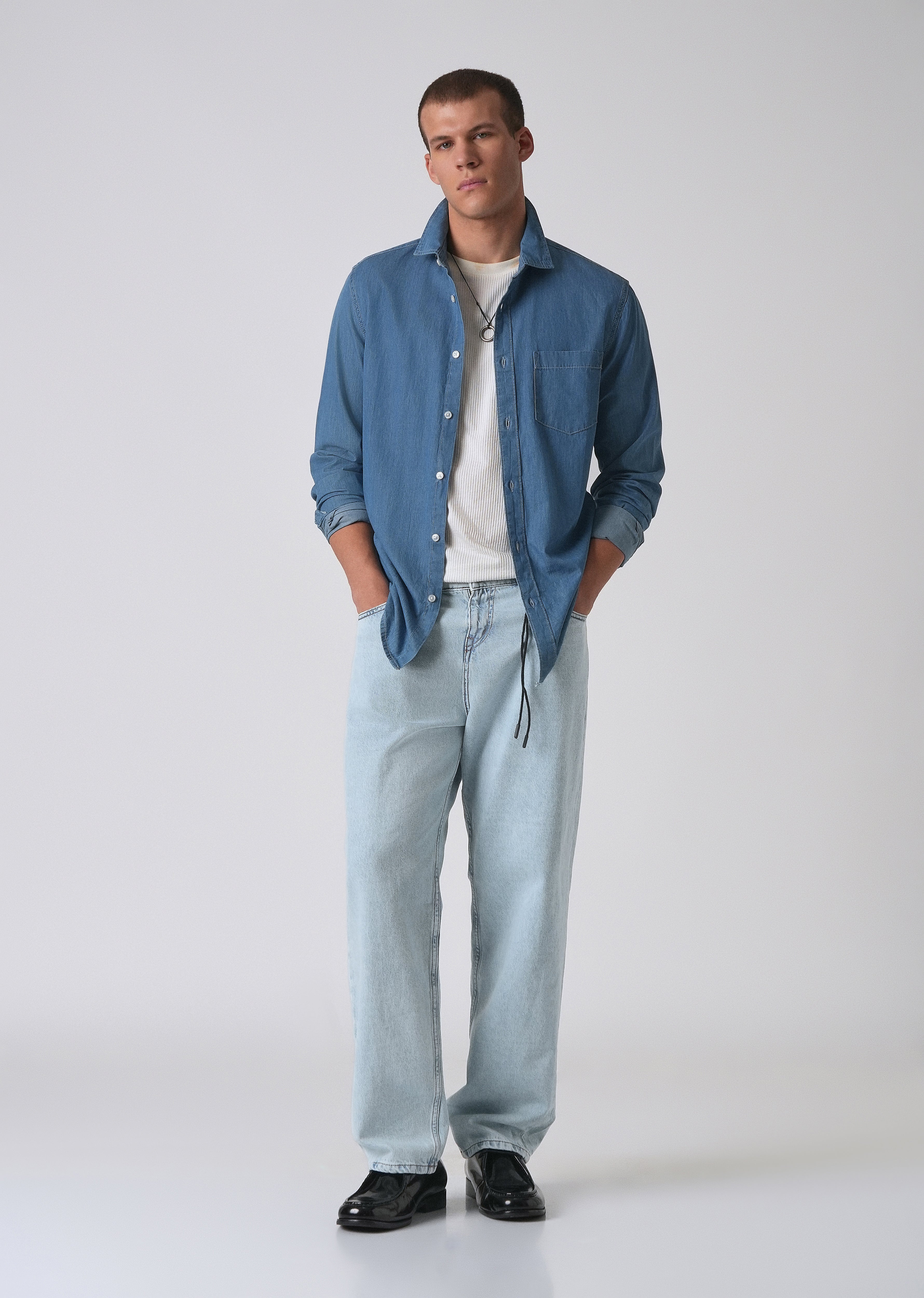 Light Blue Baggy Fit Jeans