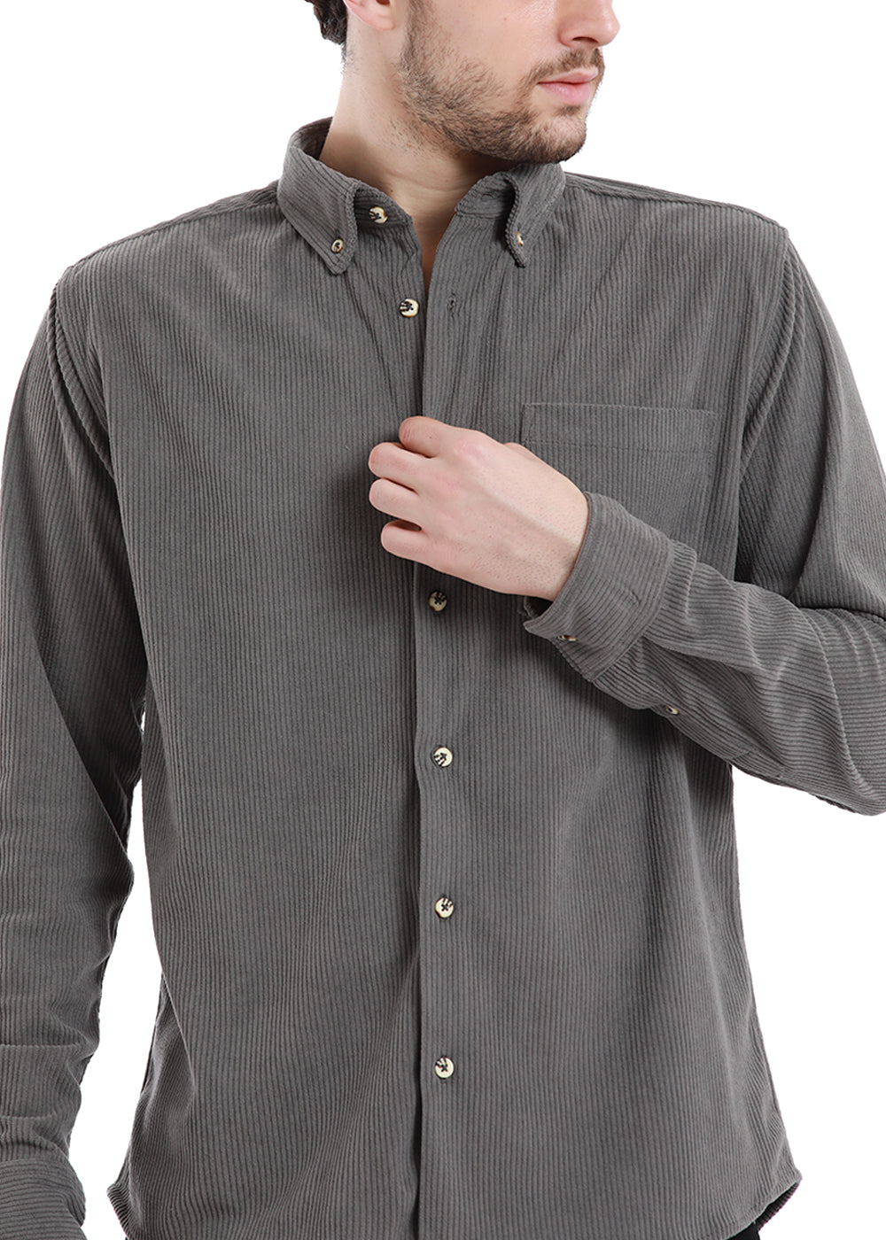 Steel Gray Corduroy shirt