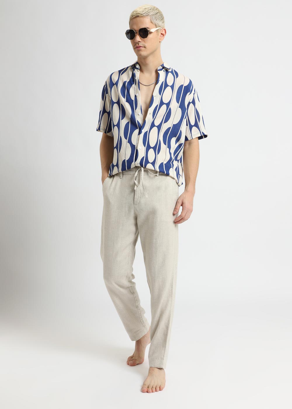 Sand Brown Linen pant