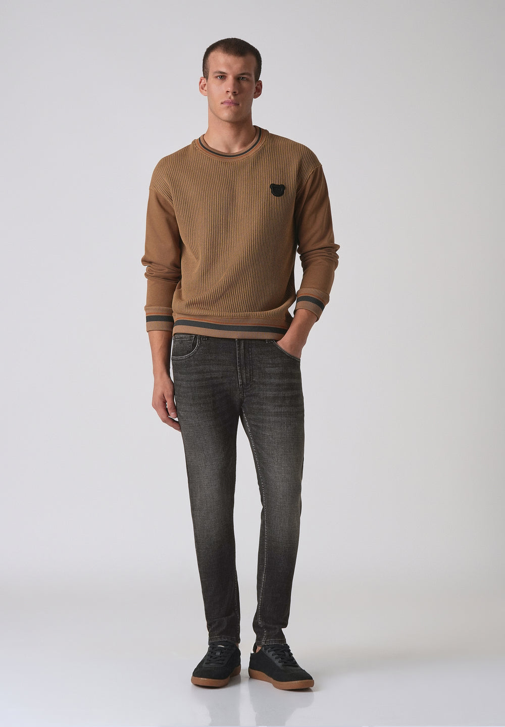 Faded Black Slim Fit Denim