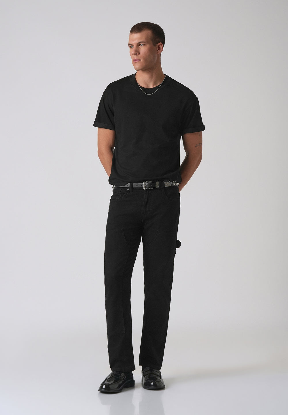 Black Cargo Denim