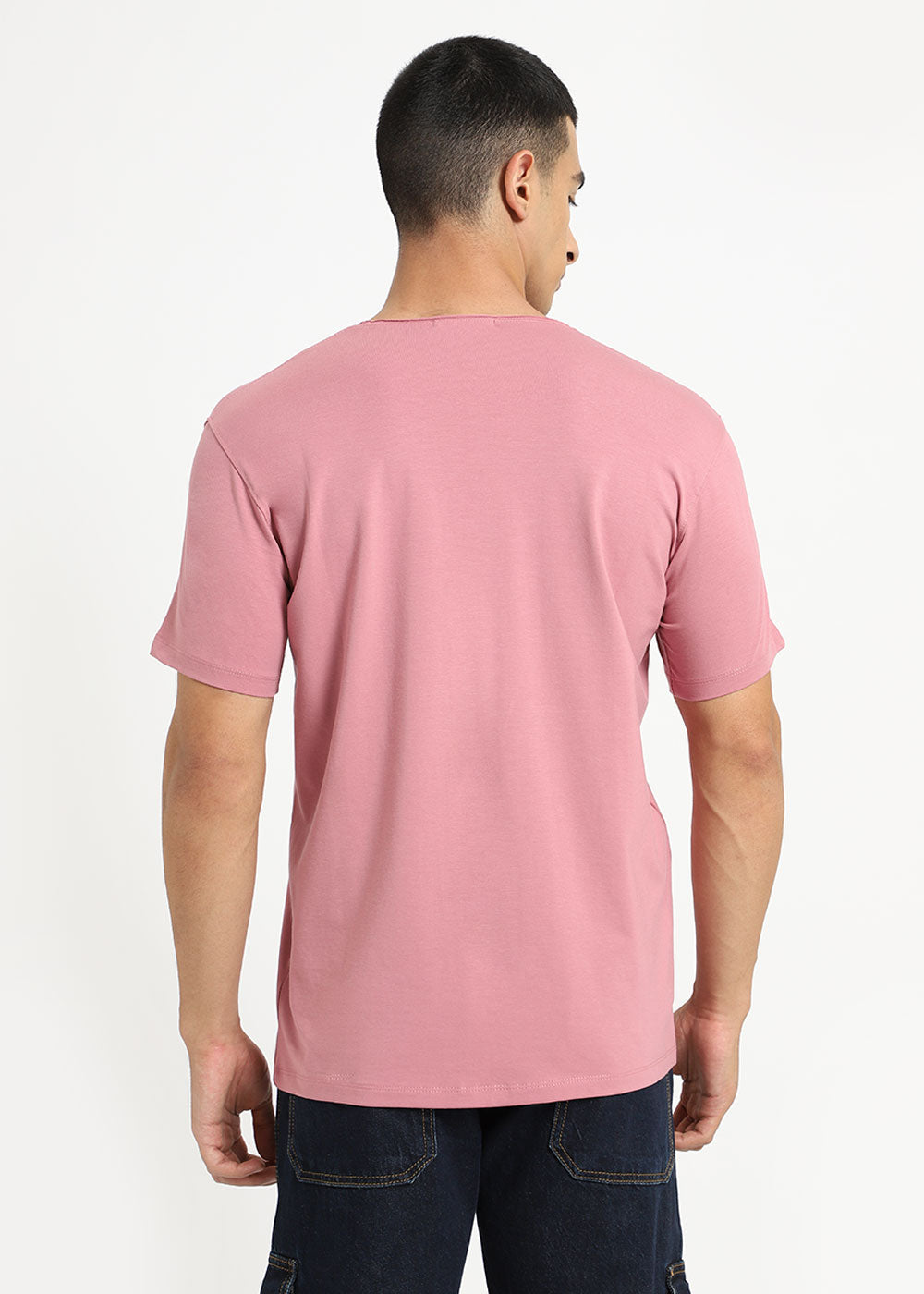 Pink Crew neck T-shirt