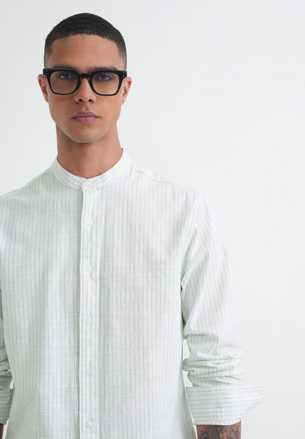 Off-White Cotton Stripe Shirt