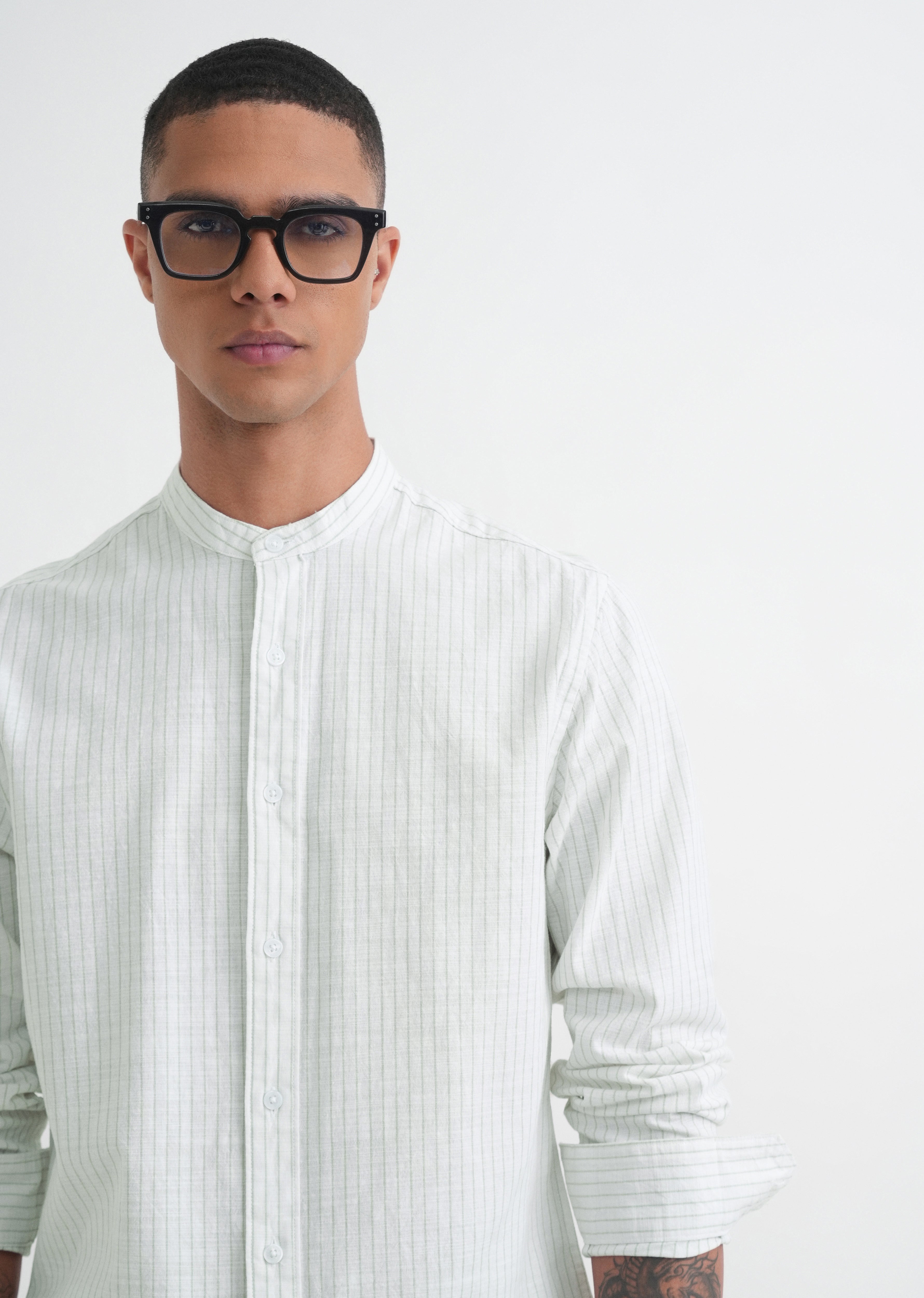 Off-White Cotton Stripe Shirt
