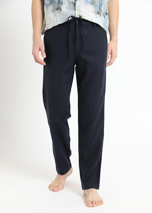 Prussian Blue Linen pant