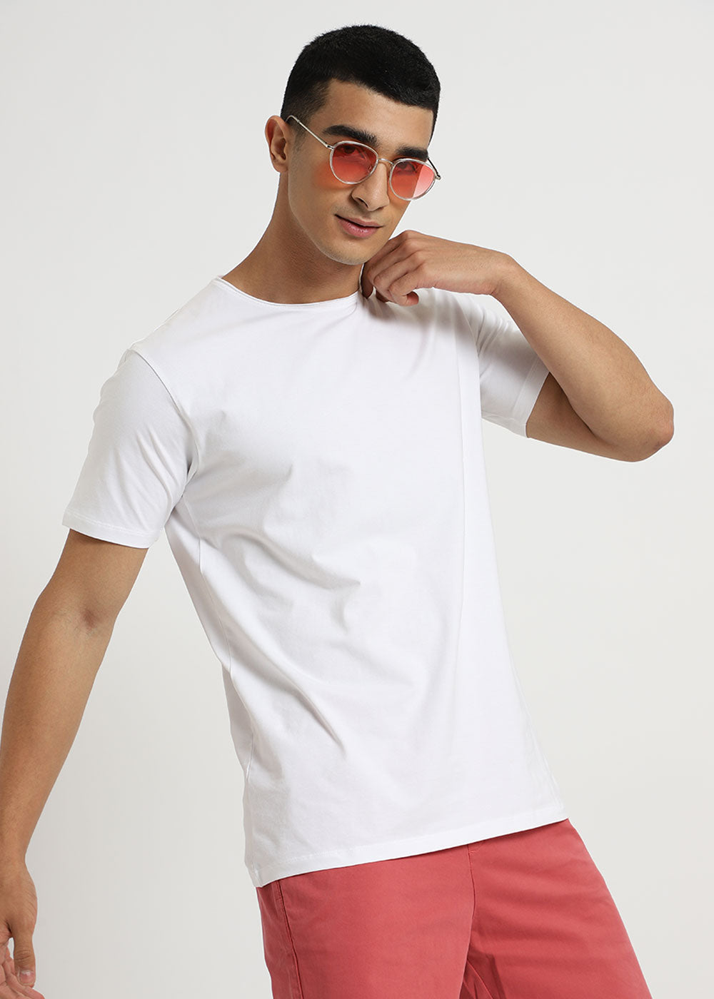 White Crew neck T-shirt