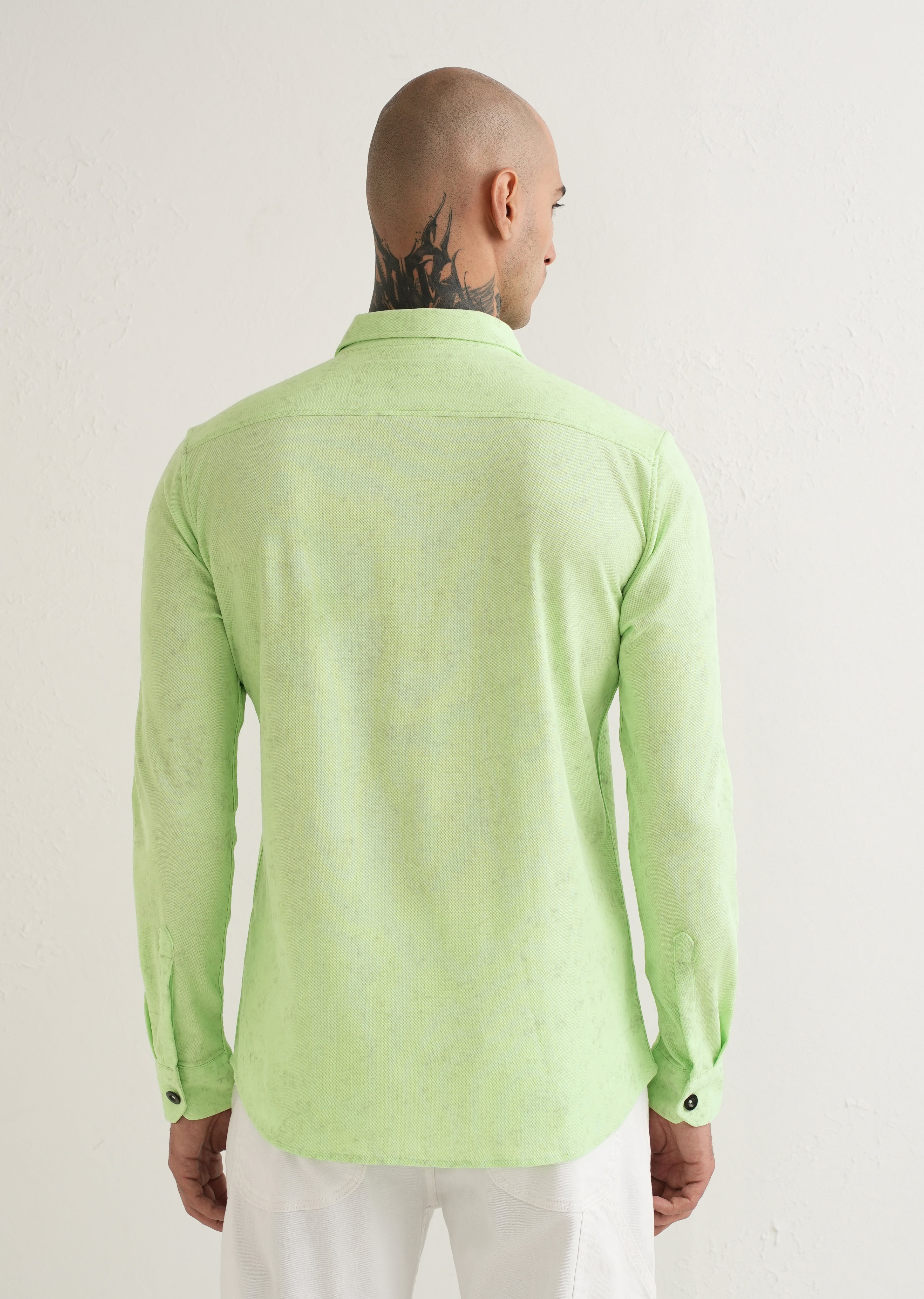 Neon Green Knitted Shirt