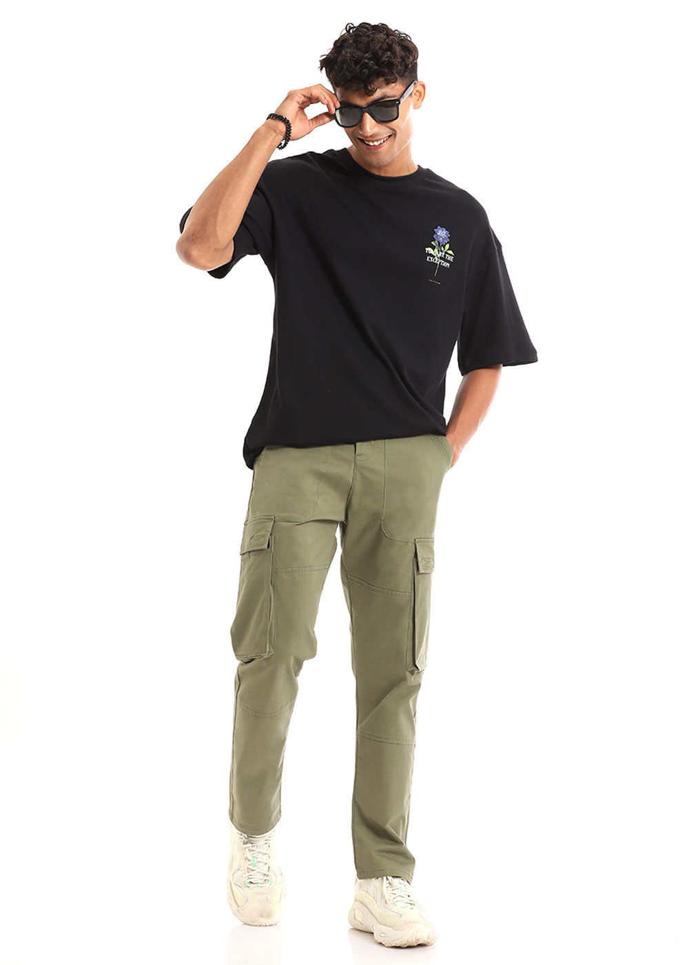 Pale Olive Green Cargo Pant
