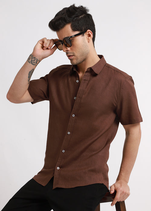 Batiste Brown Linen shirt