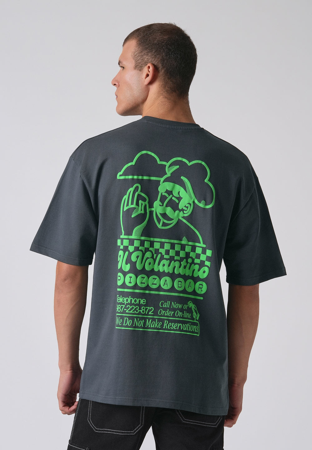 Graphic Novel Black Oversized T-shirt