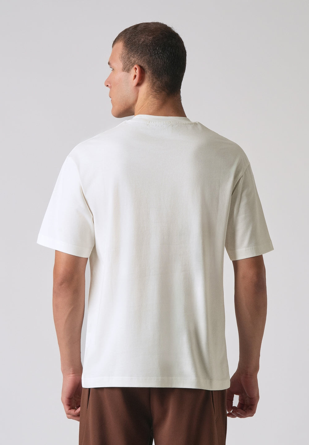 Passion White Printed Oversized T-shirt