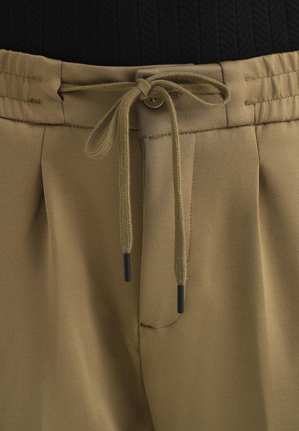 Khaki Drawstring Trousers