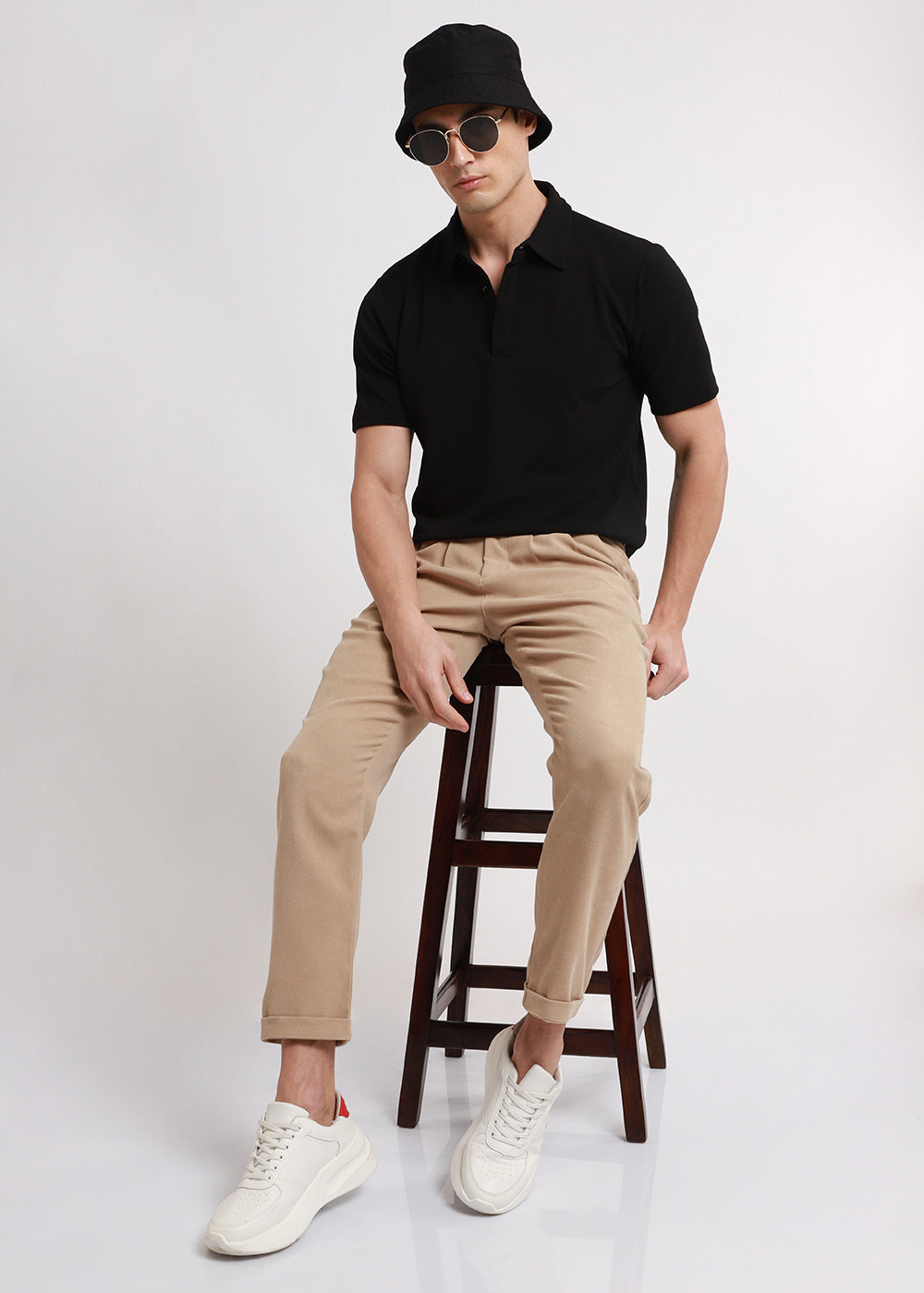 Malibu Beige Korean Trouser