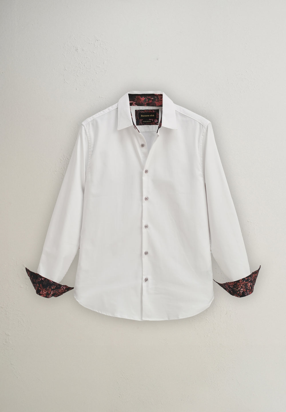 Off White Printed Cuff Shirt