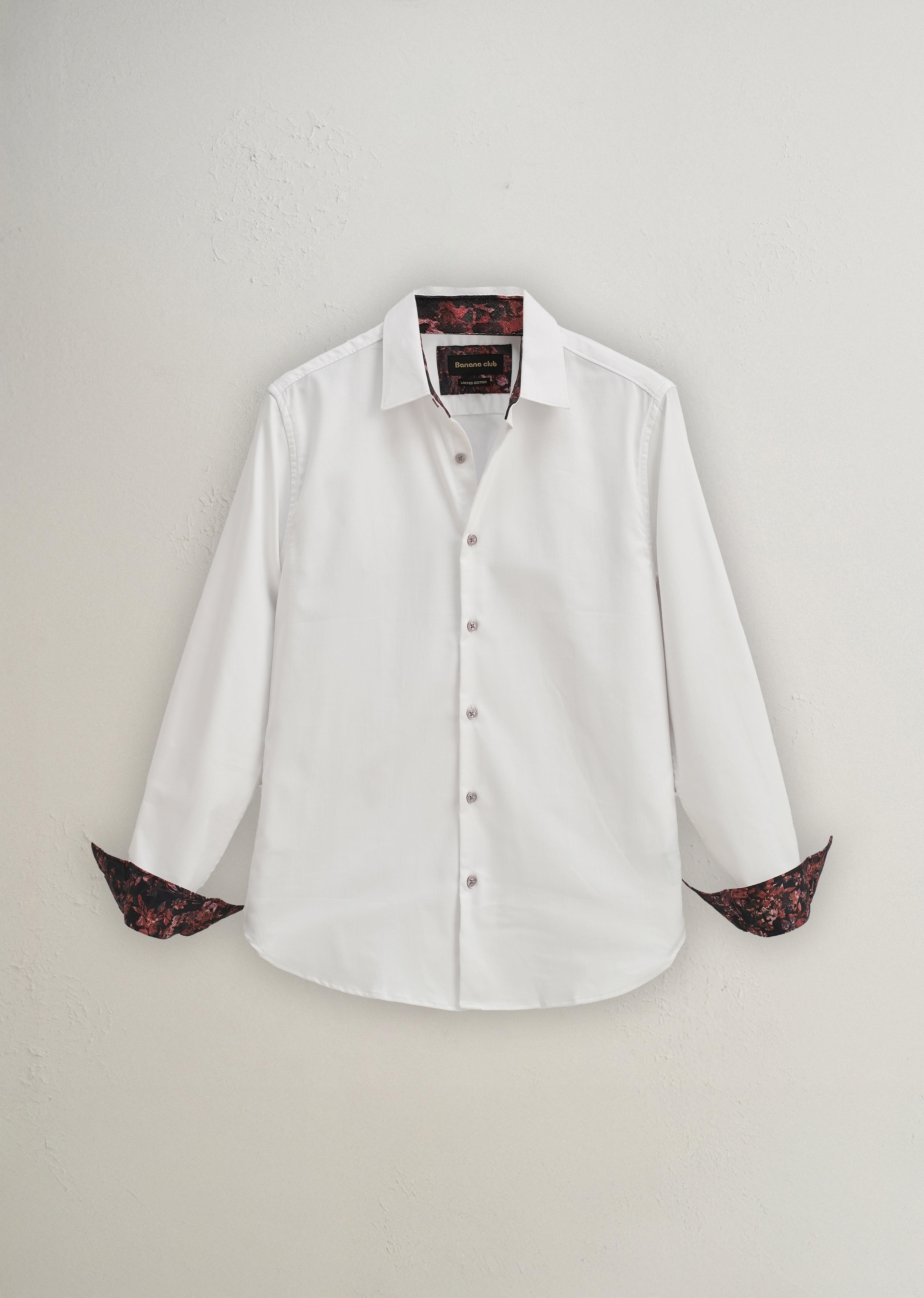 Off White Printed Cuff Shirt