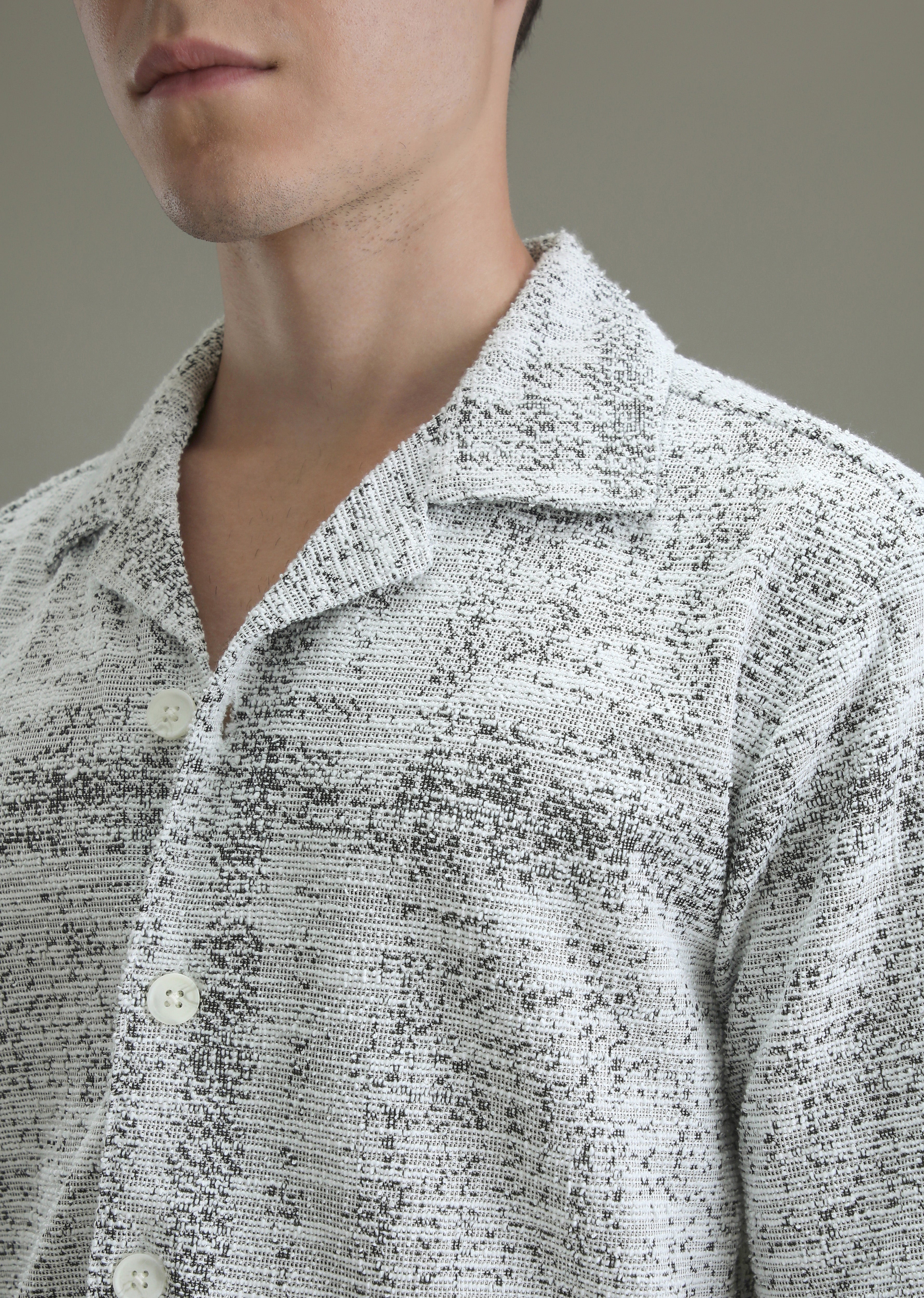 Grey Jacquard Towel Shirt