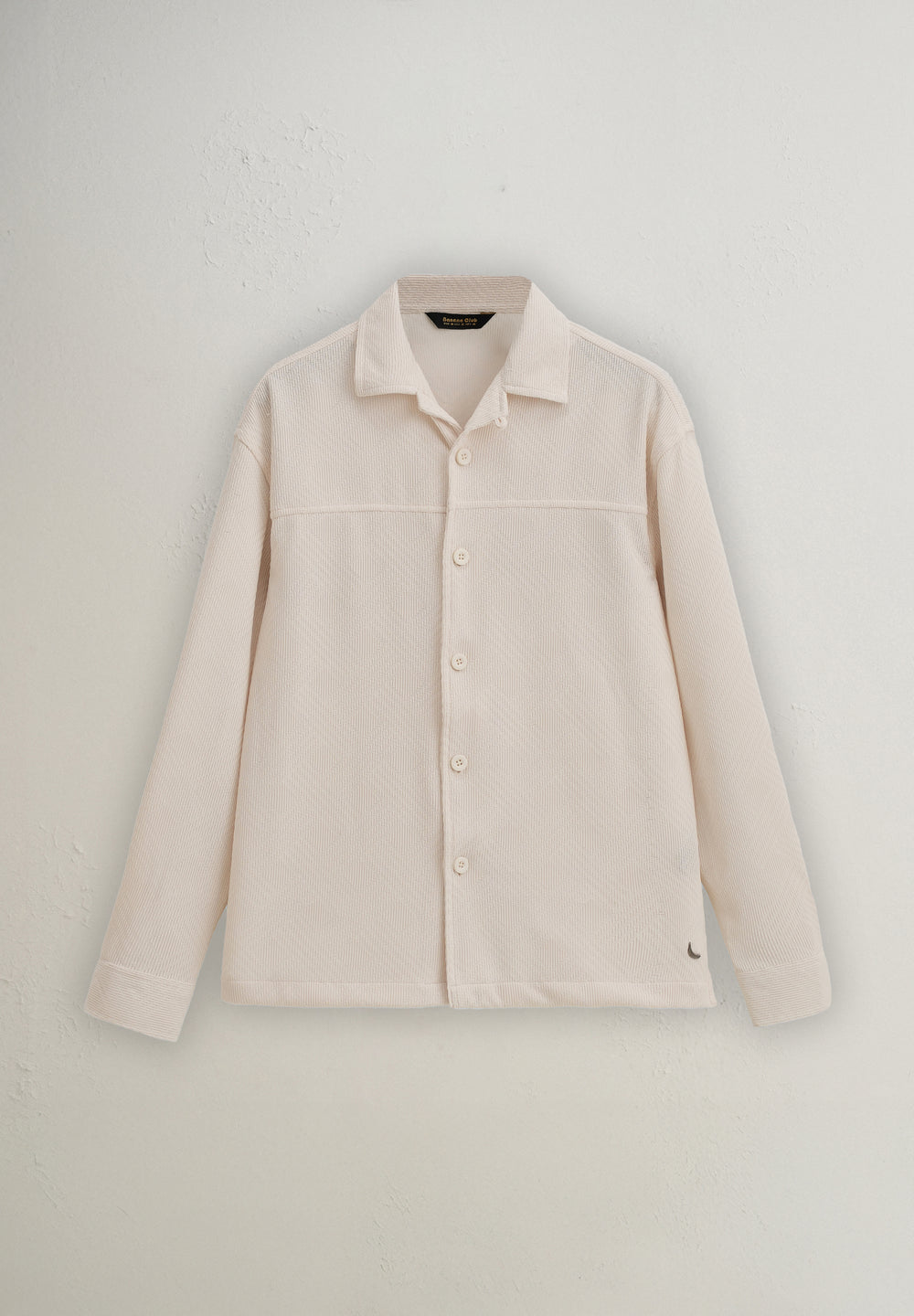 Cream Textured Knit Shacket